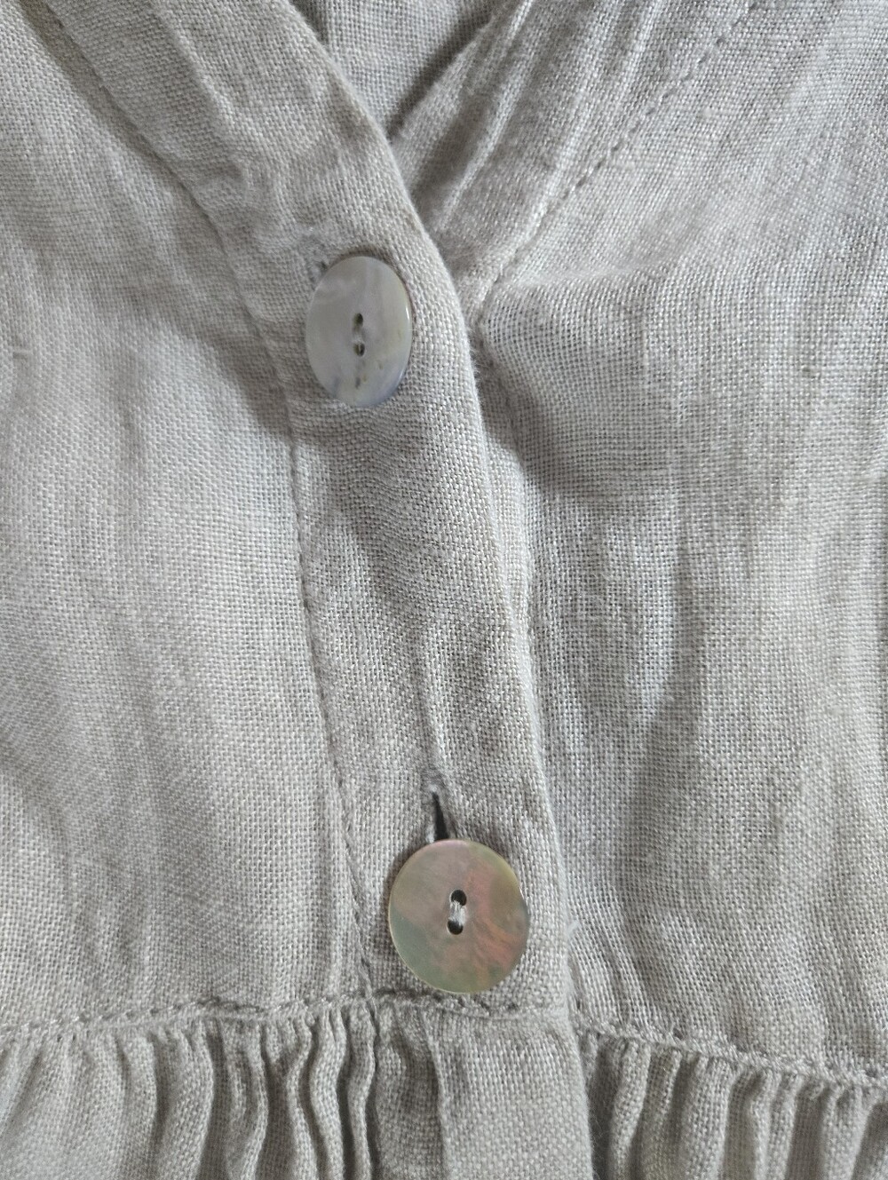 ZARA💫100% LINEN Button-Front Tunic - Picture 4 of 6
